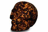 Fluorescent Polished Sodalite-Syenite Skull - China #319807-1